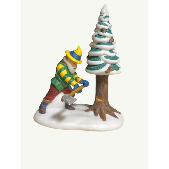 Heritage Village Collection Woodsmen Elves Set Of 3 Porcelain Accessories - Picture 6 of 10